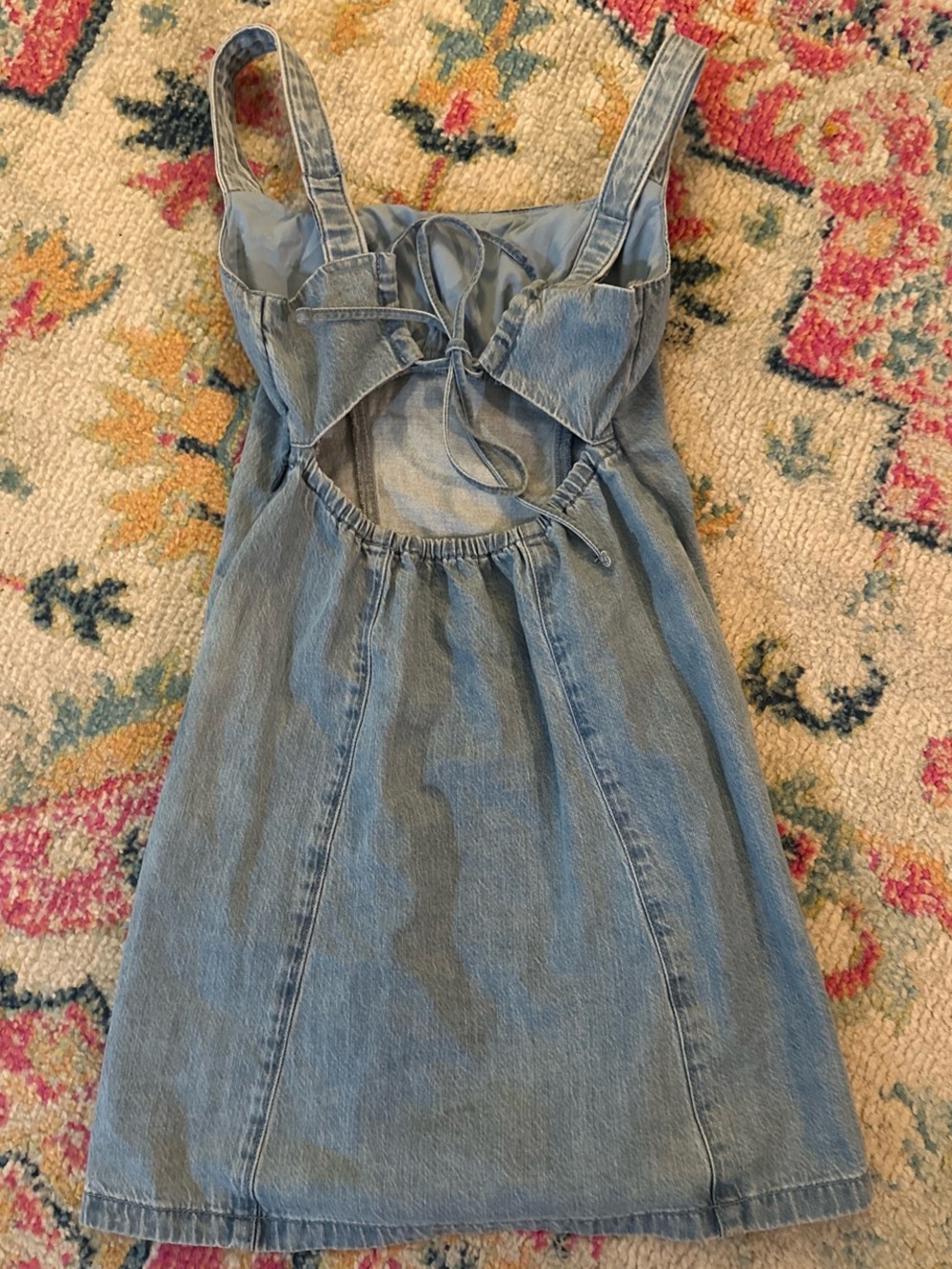 Hollister Light Blue Denim Mini Dress - Picture 2 of 3
